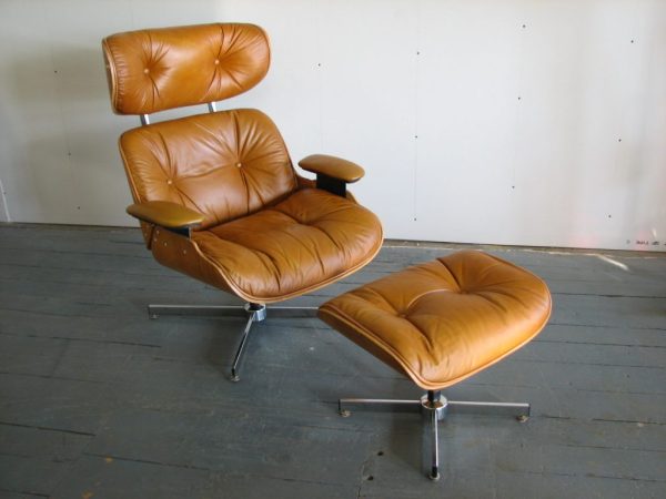 Selig 1975 Lounge Chair and Ottoman