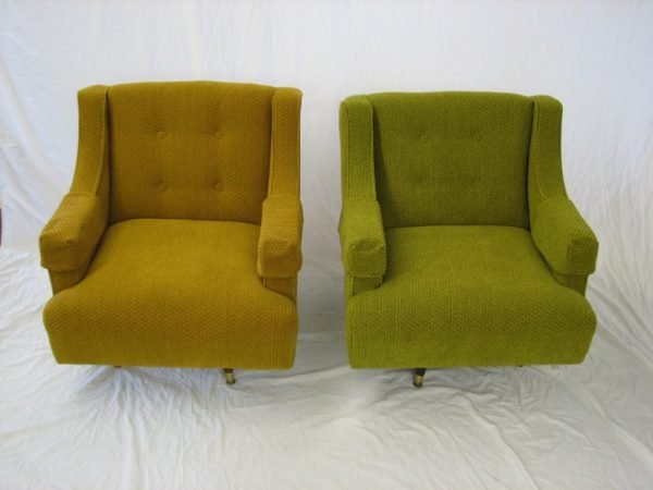 1950's upholstered chairs (2)