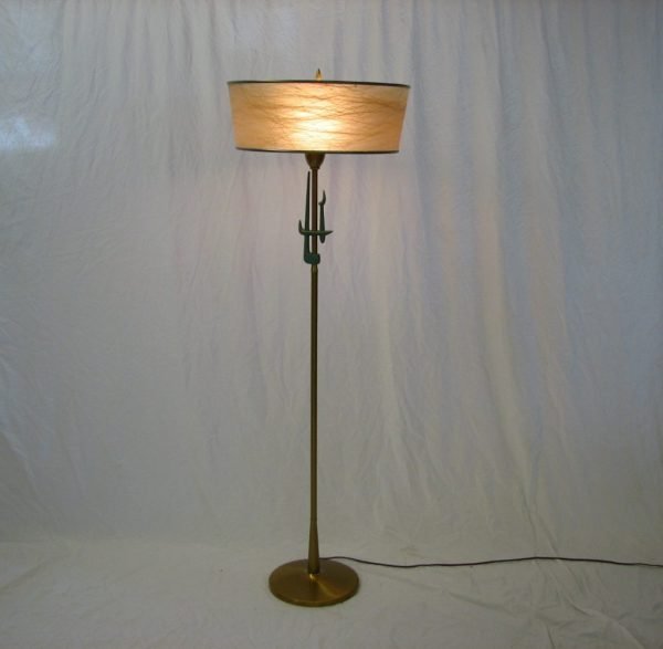 Rembrandt floor lamp fiberglass shade