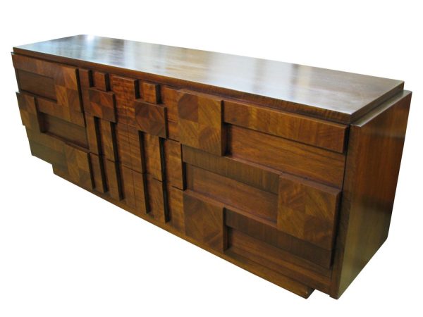 Brutalist Credenza by Lane