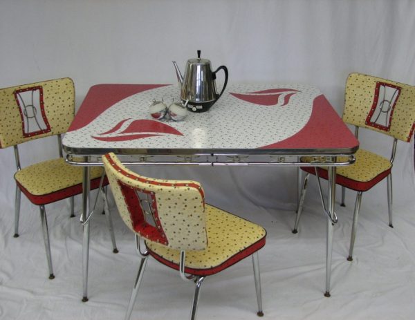 Red 1950's Samton kitchen set