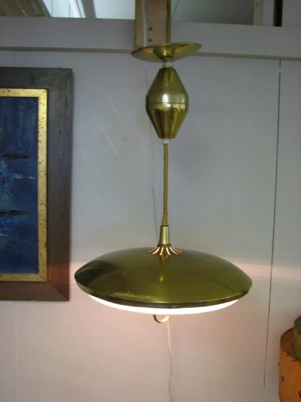 UFO Hanging light 1950's 