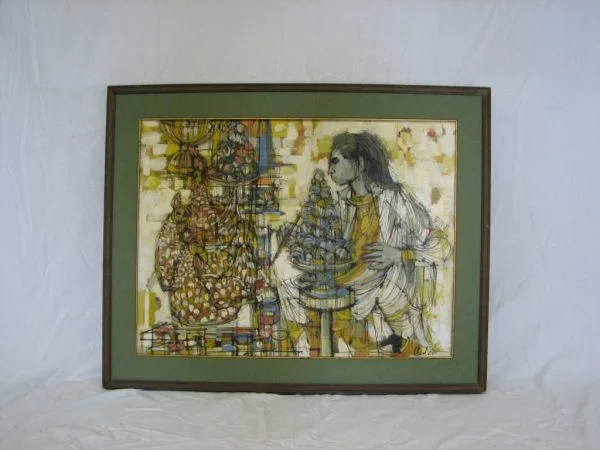 Mid century modern painting