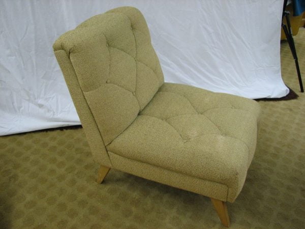 Arm less upholstered chair