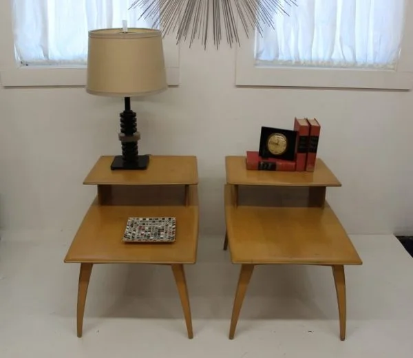 Heywood Wakefield step end tables