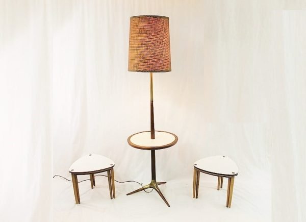 Mid Century Modern Floor lamp / table