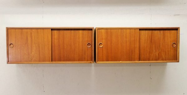 Danish modern floating cabinets