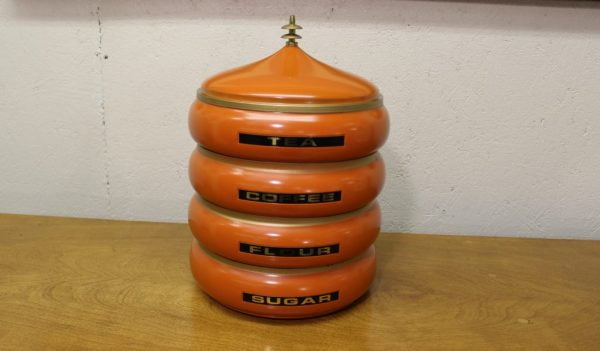 Vintage stacking canisters