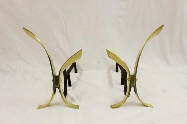 Mid Century Modern Andirons