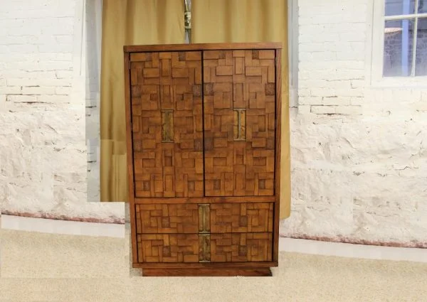 Brutalist tall dresser / wardrobe