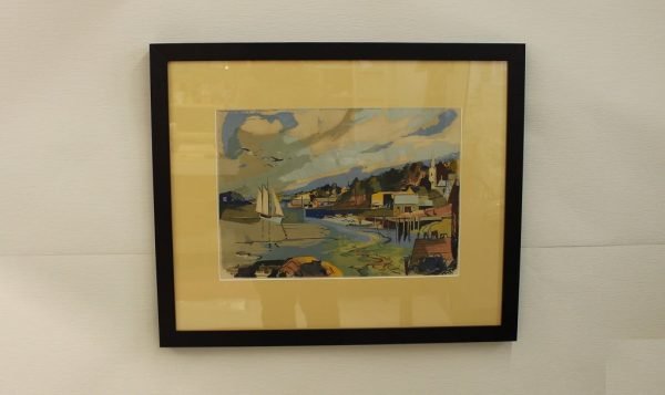 Water scene serigraph by Laurence Pisson |