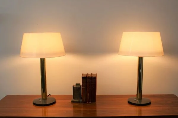 Mid Century Modern Lightolier pair of lamps |