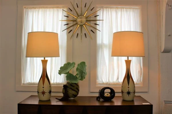 Fortune Co ceramic lamps 1959 pair |