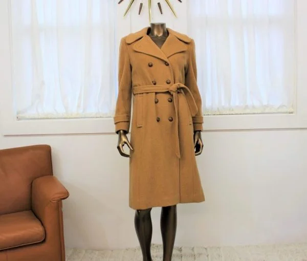 Vintage Beige Double Breasted Coat |