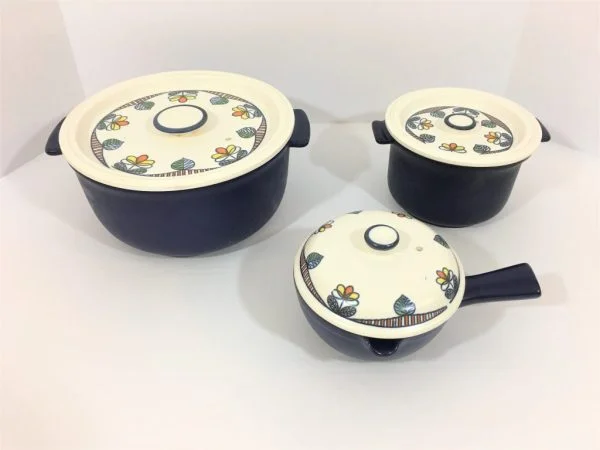Flame chef ceramic pots set of 3 |