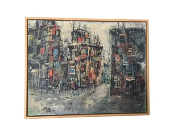 Abstract cityscape by Doris White |