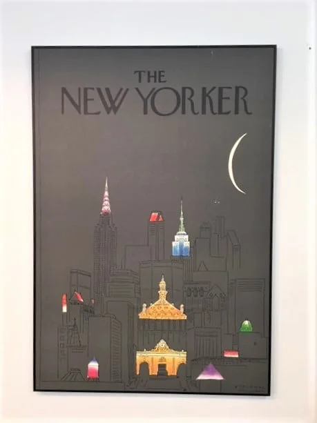 Mid Century Modern New Yorker poster framed |