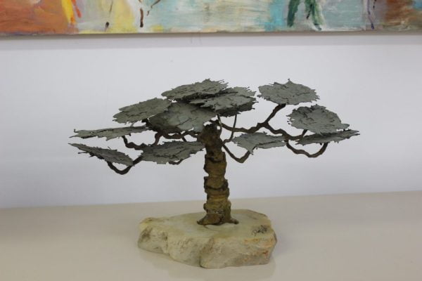 Mid Century Modern tree metal sculpture |