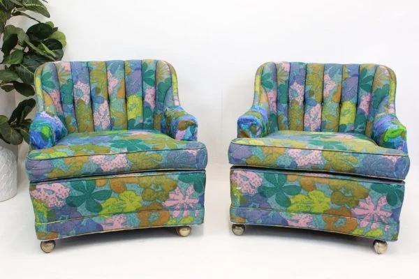 Majestic floral chairs 1960's |