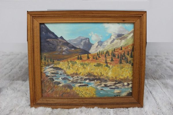 Landscape painting by WRS framed |