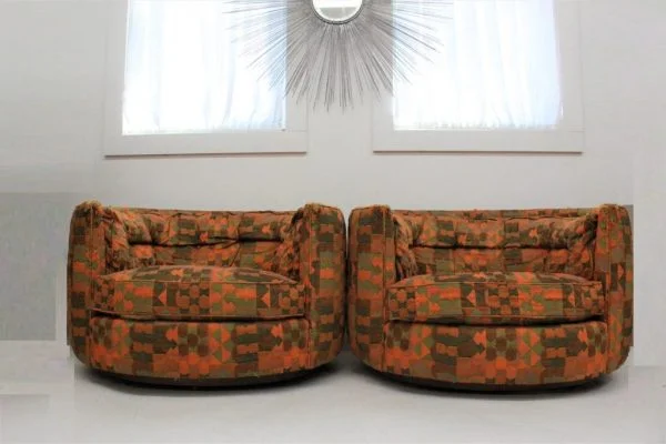 Flair upholstered chairs oval shaped |