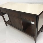 brasilia bar cart back