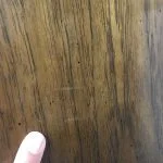 drexel small bookcase wear side