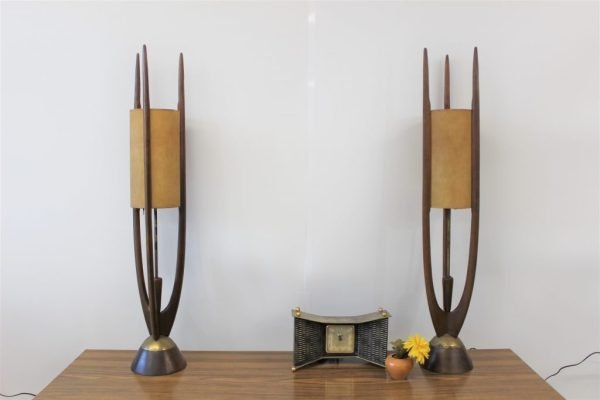 Modeline pair of lamps tall and narrow |