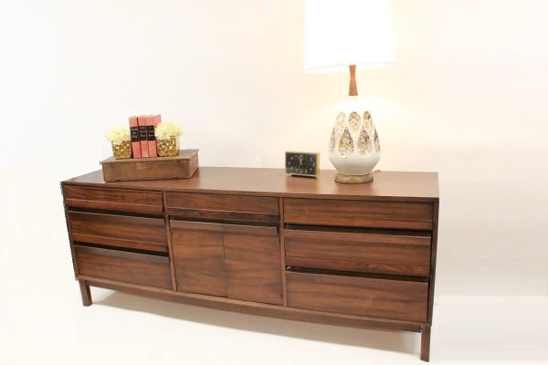 American of Martinsville long dresser credenza |