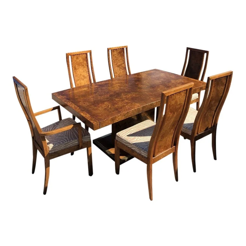 Burlwood dining chairs 6|