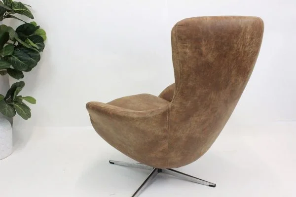Overman lounge chair in faux leather | - Image 8