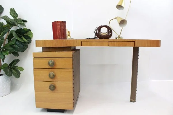 Gilbert Rohde desk for Herman Miller biomorphic