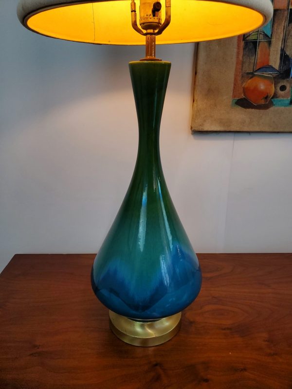 Mid Century Modern ceramic lamps pair Royal Haeger | - Image 10