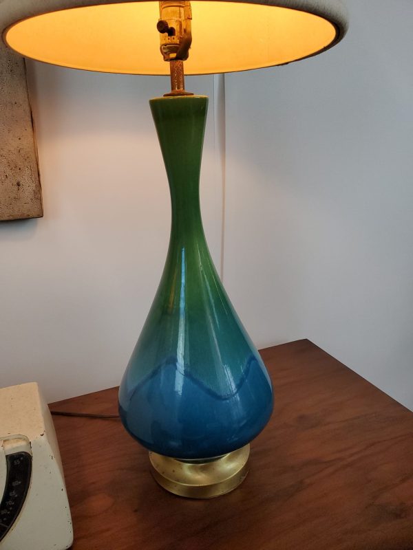 Mid Century Modern ceramic lamps pair Royal Haeger | - Image 9