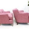 Vintage pair of upholstered chairs | - Image 7