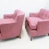 Vintage pair of upholstered chairs | - Image 3
