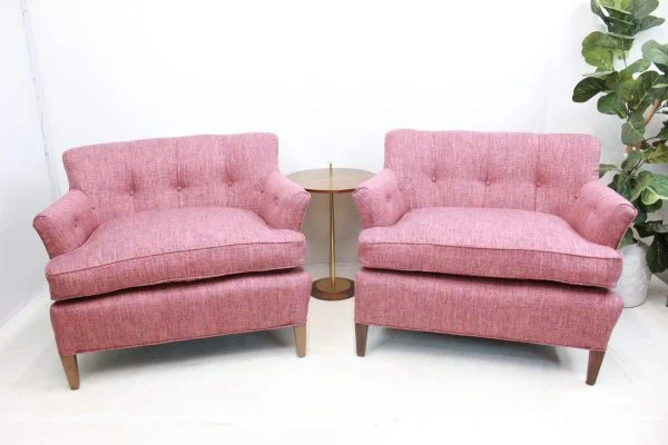 Vintage pair of upholstered chairs |