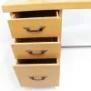 Mid Century Modern blonde desk | - Image 6