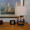 Mid Century Modern Chrome ball table lamp|