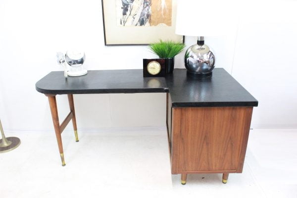 Mid Century Modern desk L shaped - Image 2