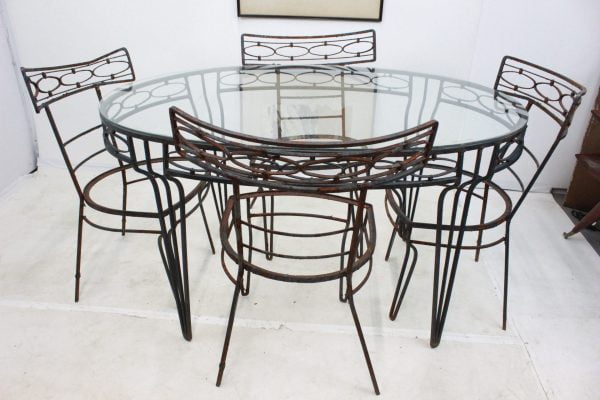 Mid Century Modern patio dining set - Image 17