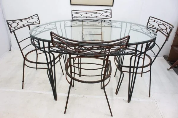 Mid Century Modern patio dining set - Image 17