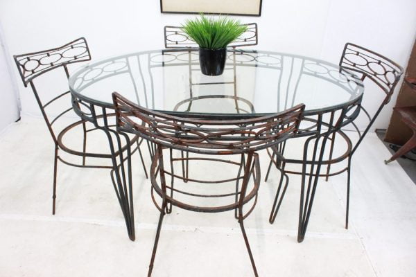 Mid Century Modern patio dining set - Image 8