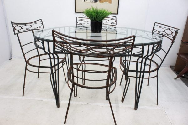 Mid Century Modern patio dining set - Image 7