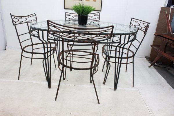 Mid Century Modern patio dining set - Image 6