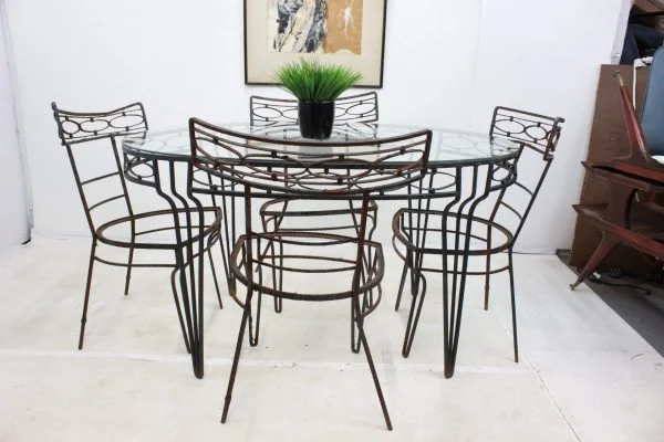 Mid Century Modern patio dining set - Image 5