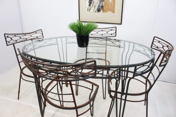 Mid Century Modern patio dining set