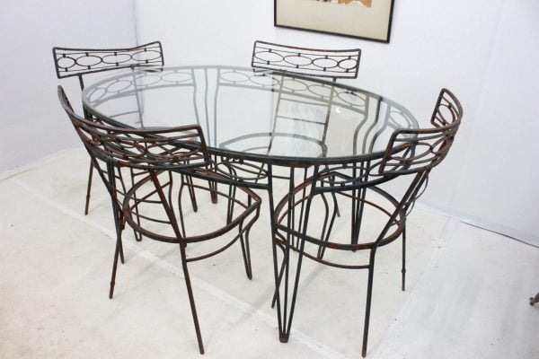 Mid Century Modern patio dining set - Image 15