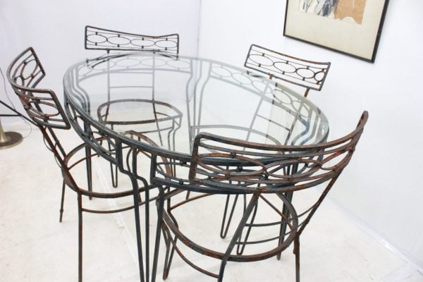 Mid Century Modern patio dining set - Image 14