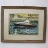 Vintage boat watercolor painting | - Image 3